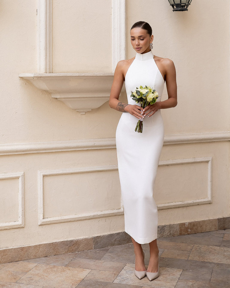 Robe de mariée Lunaia à col halter
