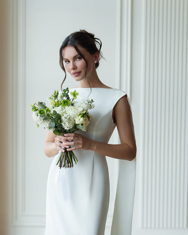 Athena Bridal Cape Gown