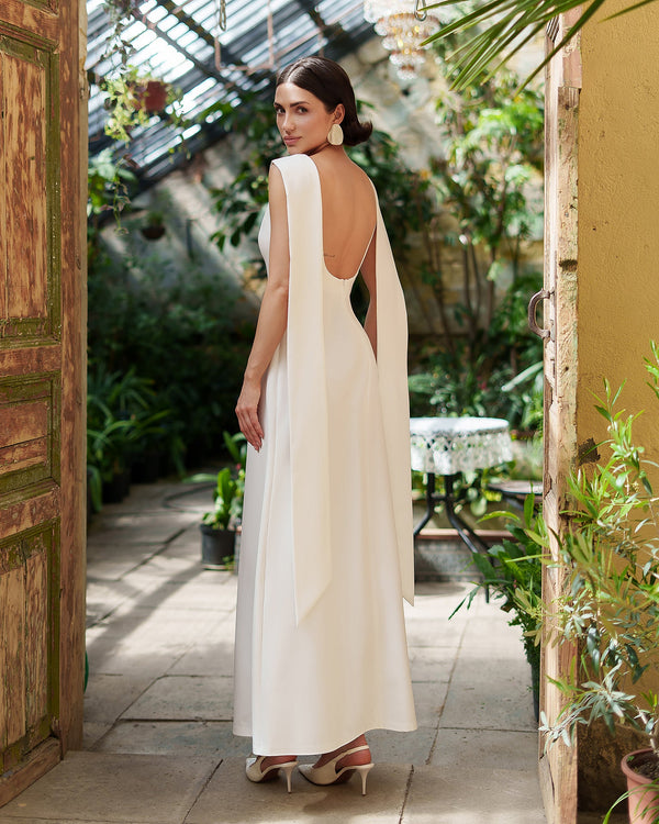Athena Bridal Cape Gown