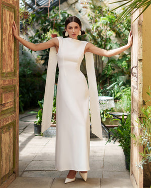 Athena Bridal Cape Gown
