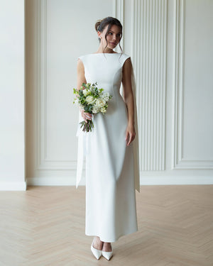 Athena Bridal Cape Gown
