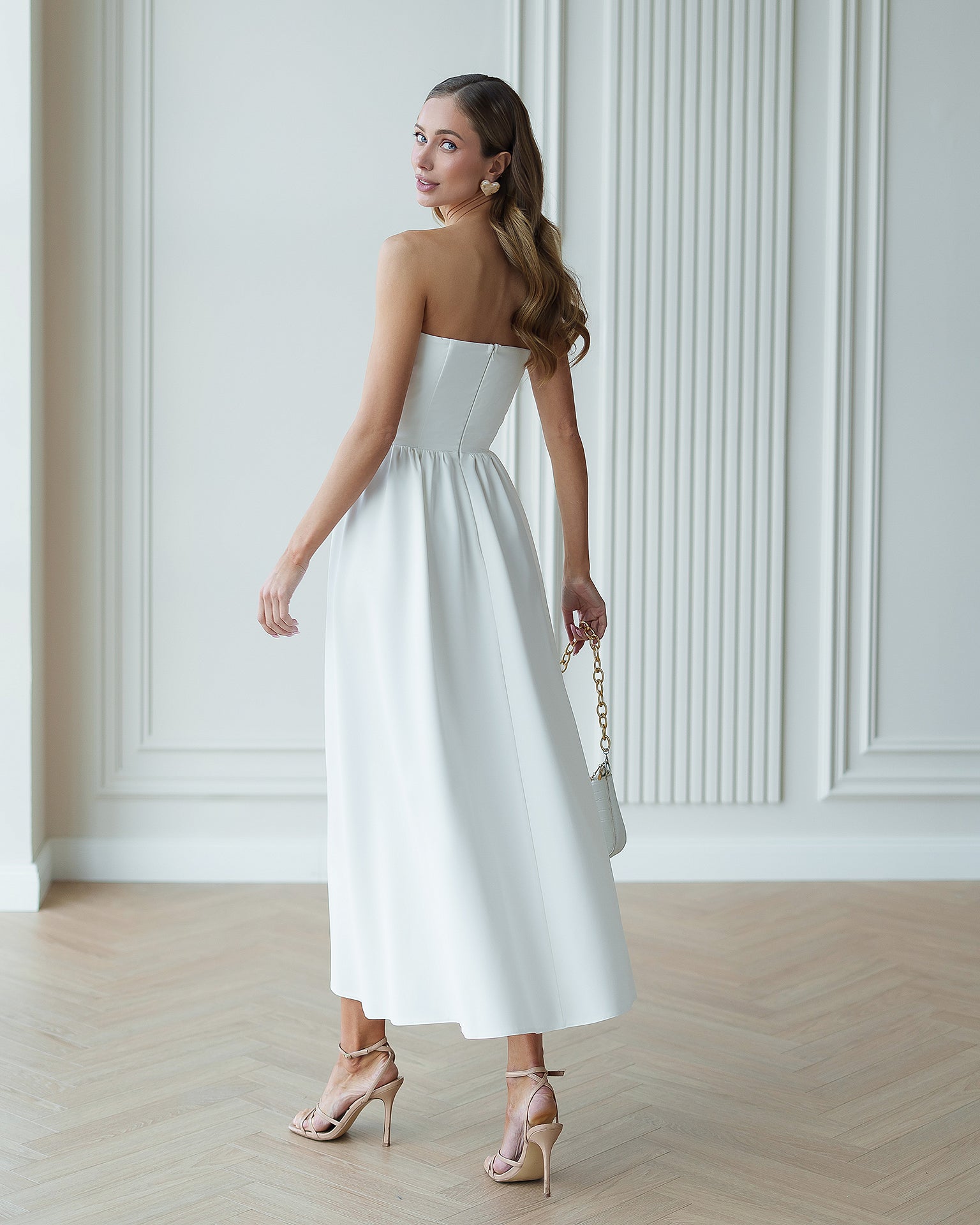 Lucia Bridal Midi Dress
