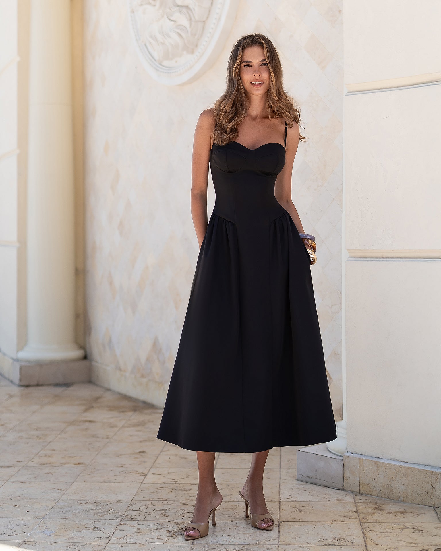 knee length dresses for ladies Odette Midi Dress