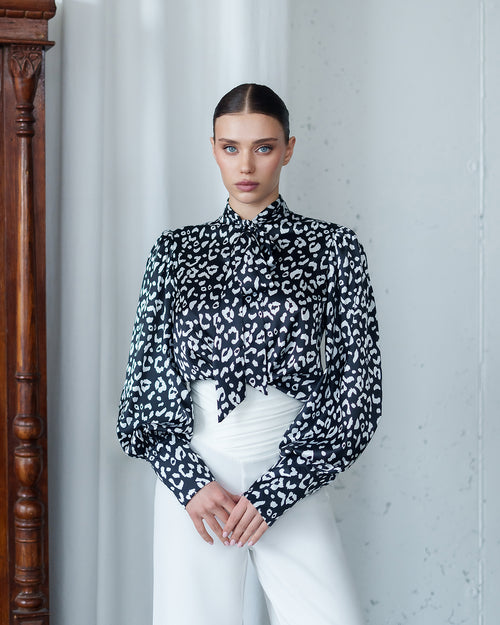 Leovelle Satin Blouse