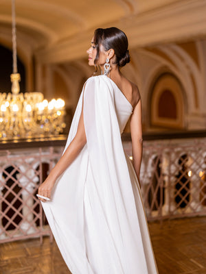 Velanora Dress sky blue indoor side