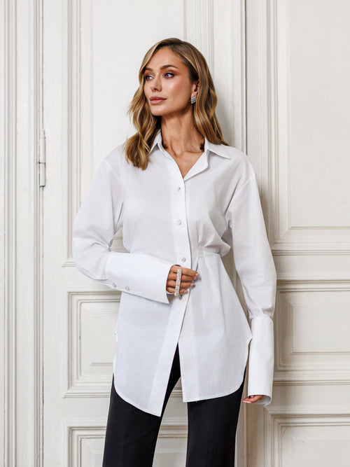 Liorisse Asymmetric Cotton Shirt
