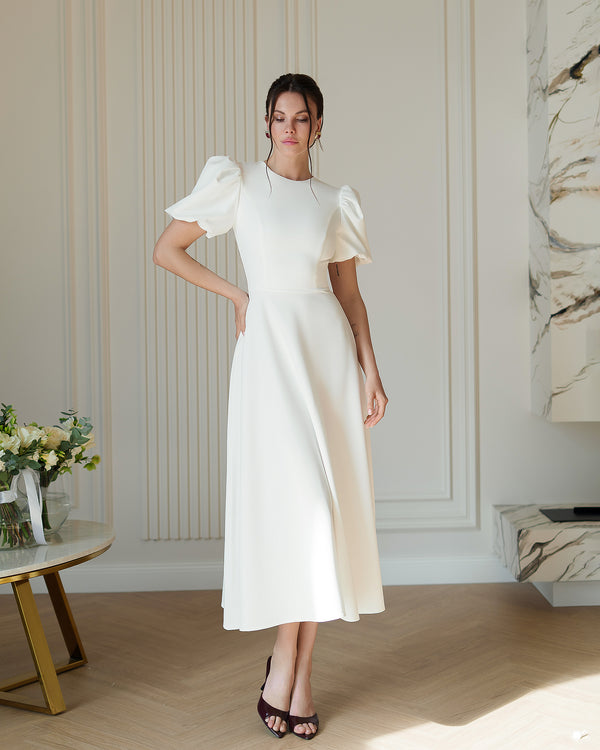Poetessa Bridal Midi Dress.