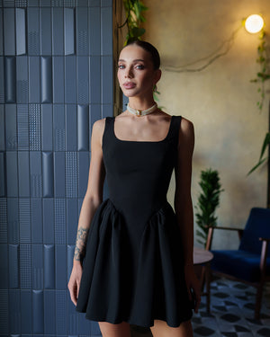 Corsage Mini Dress