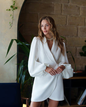 Liteyne Bridal Wrap Dress.