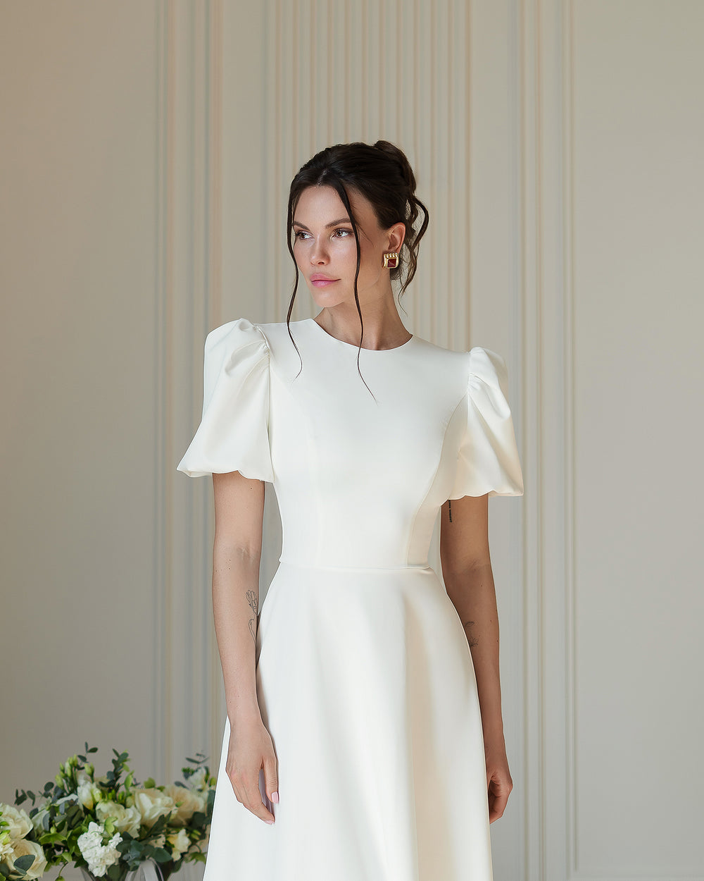 Poetessa Bridal Midi Dress.