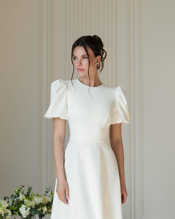 Poetessa Bridal Midi Dress.