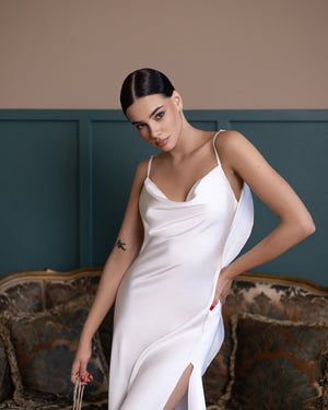 Lumina Bridal Cascade Gown