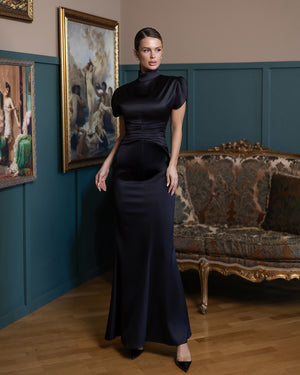 Elysia High-Neck Gown