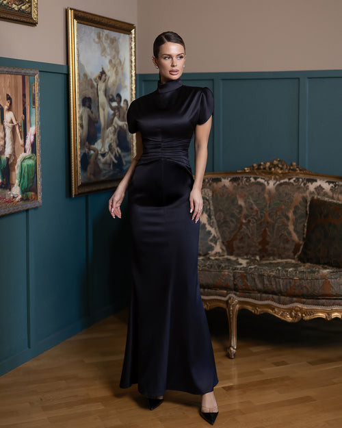 Elysia High-Neck Gown