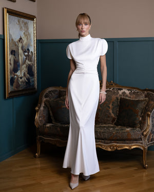 Elysia High-Neck Gown