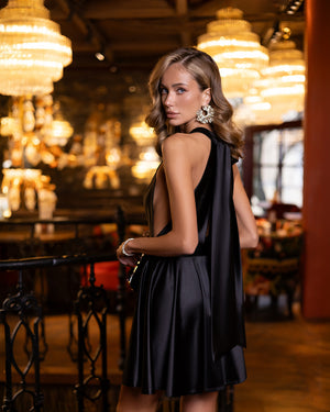 Veloura Halter Mini Dress