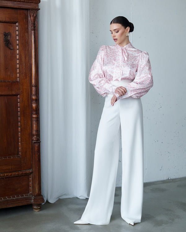 Leovelle Satin Blouse