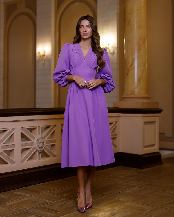 purple amelia dress Strapless Long Metallic Prom Dress with Pleats Plum / 12