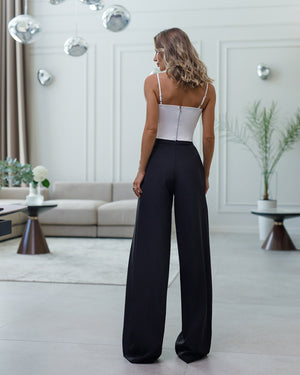 Silvara Satin Bustier Top