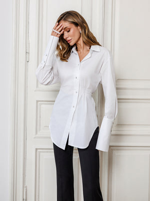 Liorisse Asymmetric Cotton Shirt