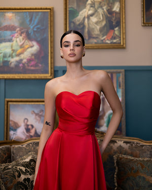 Serena Strapless Midi Dress