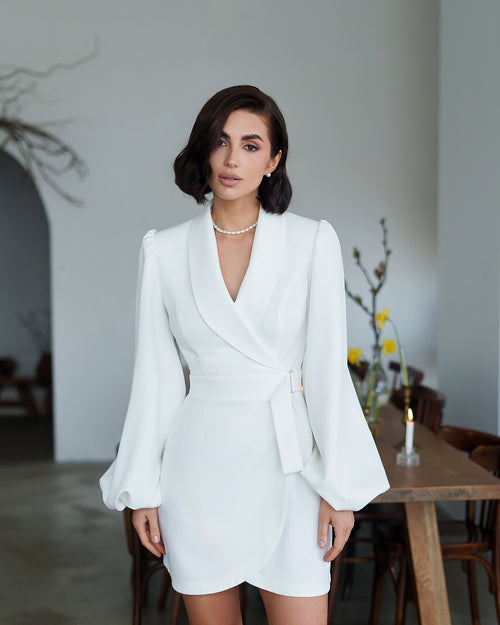 Liteyne Bridal Wrap Dress