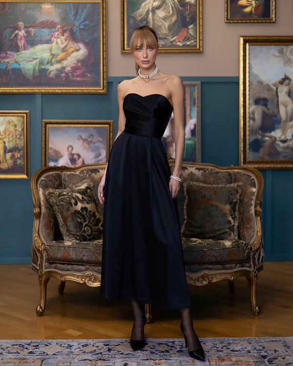 Serena Strapless Midi Dress