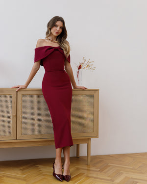 Ophelia Corset Midi Dress.