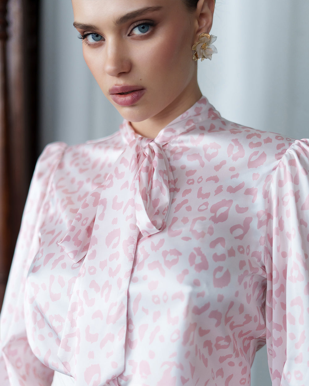 Leovelle Satin Blouse