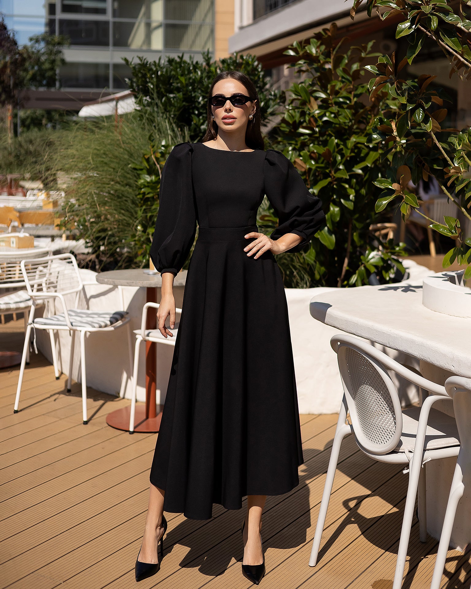 valerie midi dress Valerie Buttoned Midi Dress