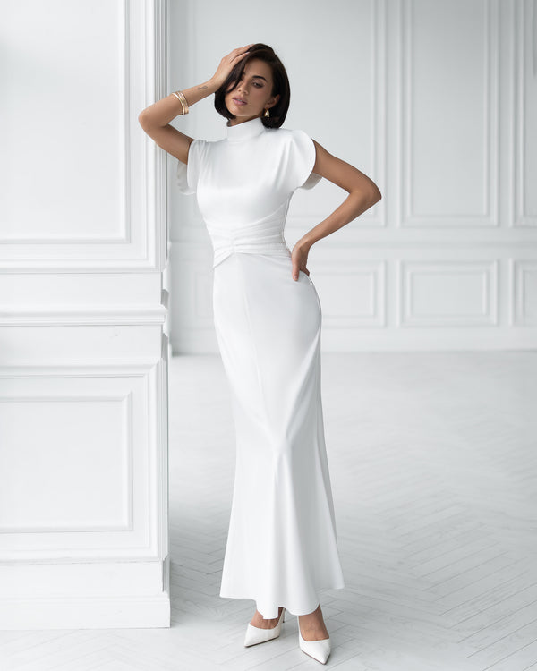 Elysia Bridal High-Neck Gown