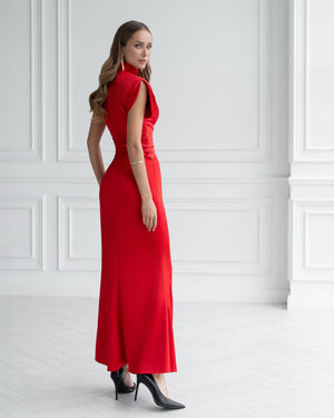 Elysia High-Neck Gown