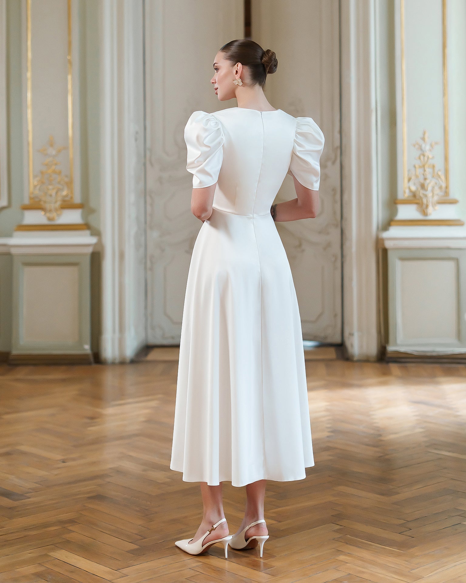 Homecoming Dresses All White Knee Length Dress Strapless Wedding Flared Skirt Midi Dress Sleeve Tea Length Homecoming Dresses All White Knee Length Dress Strapless Wedding Flared Skirt Midi Dress Sleeve Tea Length