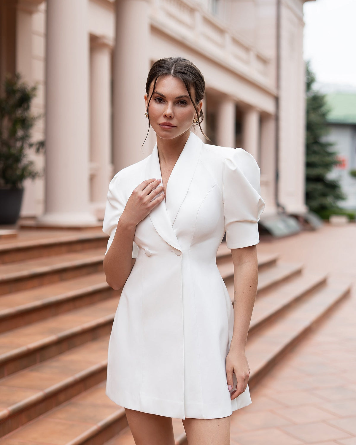 Claire Dress, White, photo 8