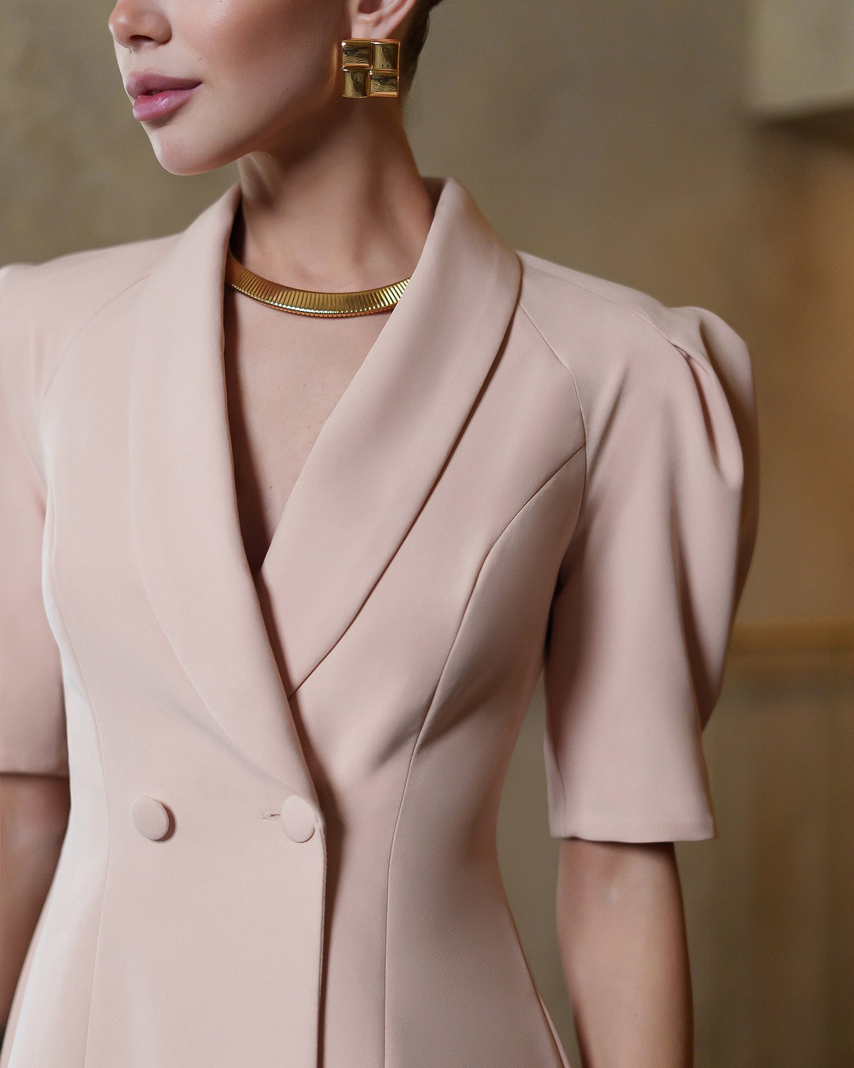 Claire Dress, Beige, photo 14