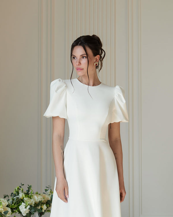Elena Bridal Midi Dress