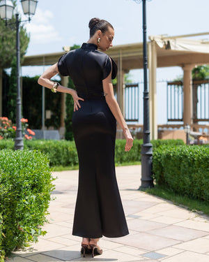 Elysia High-Neck Gown
