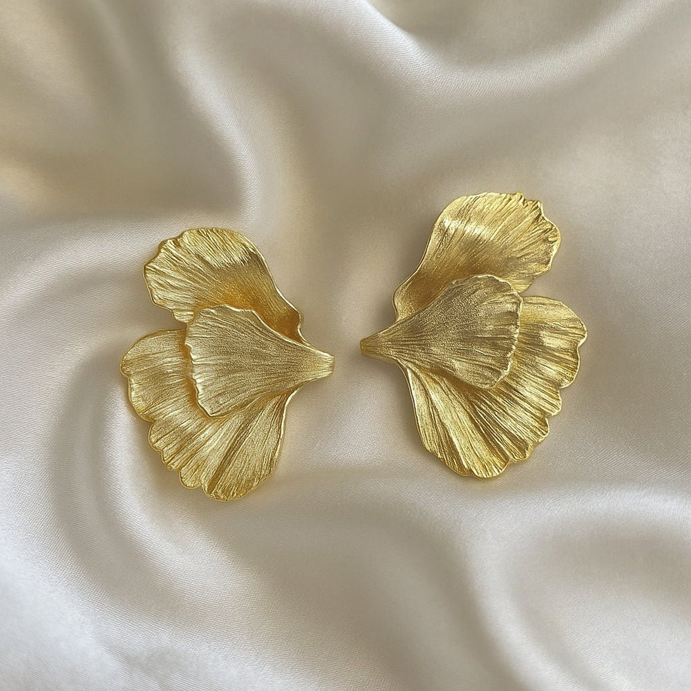 Golden Ginkgo earrings