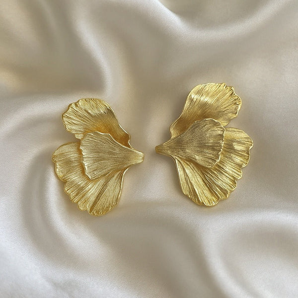 Golden Ginkgo earrings