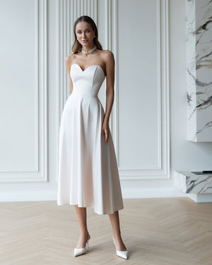 White Lordina Dress full body view