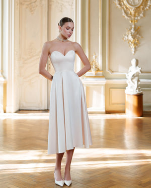 White Lordina Dress back view scarf