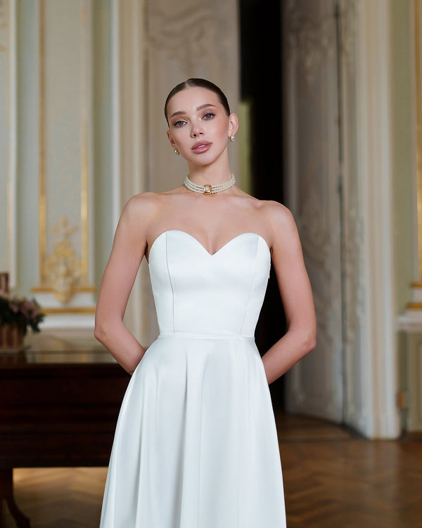 White Lordina Dress back detail