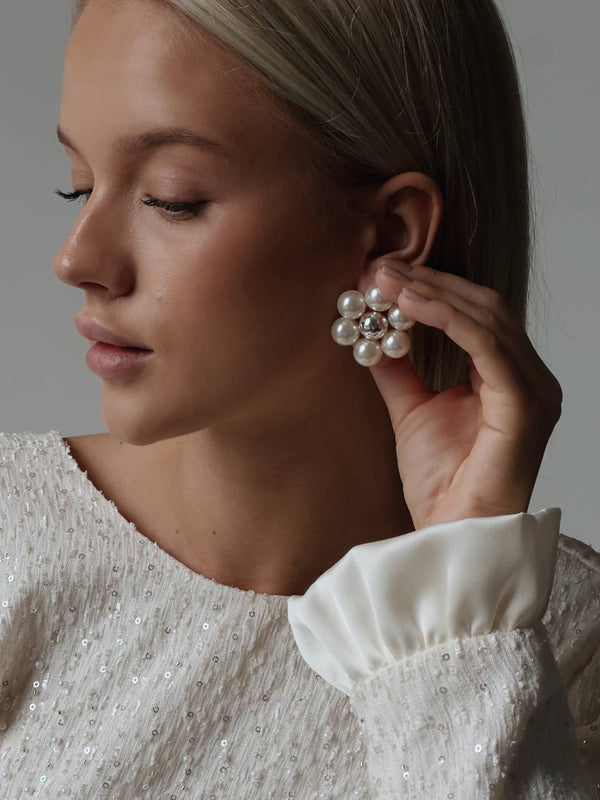 Pearl Blossom Earrings