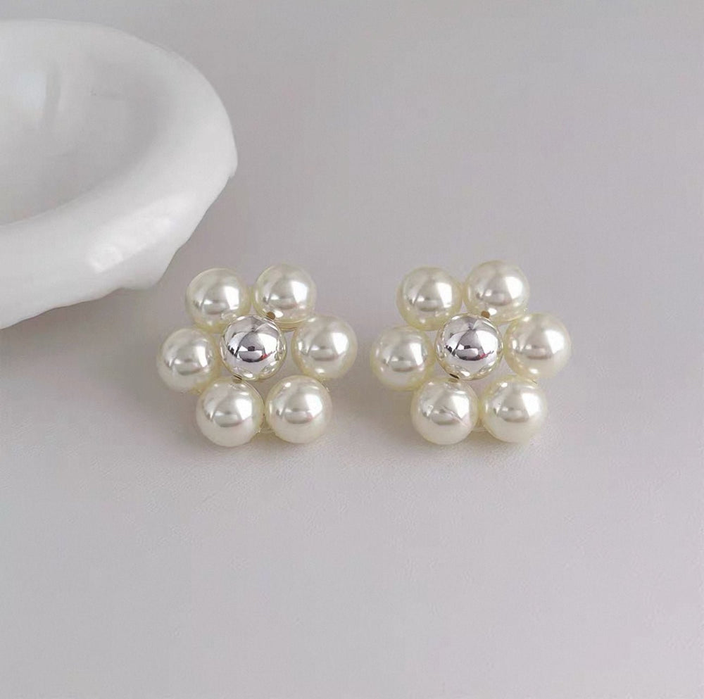 Pearl Blossom Earrings