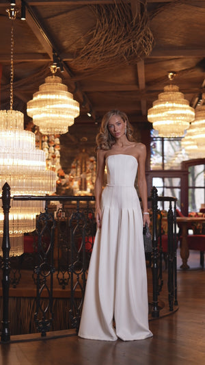Emerelle Bridal Strapless Jumpsuit