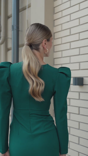 Sonata Puff-Sleeve Midi