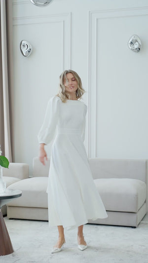 Valerie Bridal Midi Dress