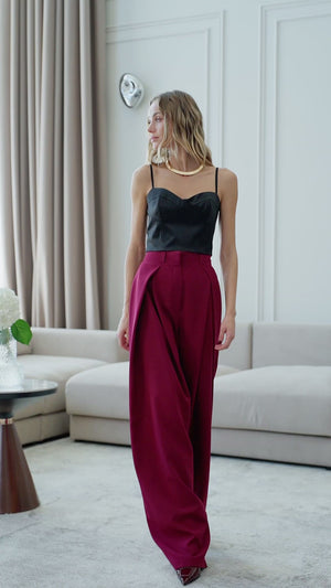 Silvara Satin Bustier Top