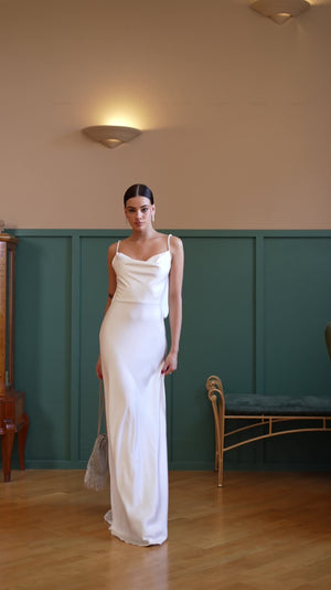 Lumina Bridal Cascade Gown