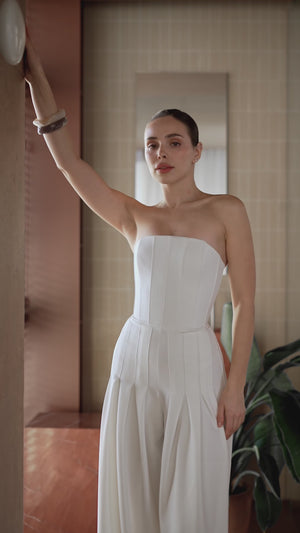 Emerelle Bridal Strapless Jumpsuit